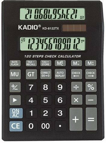 Kadio Kadio KD-8122TX Calculator Științifică 12 Cifre în Culoarea Negru 1buc