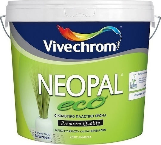 Vivechrom Super Neopal Eco Plastic Ecological Paint for Interior Use White 750ml