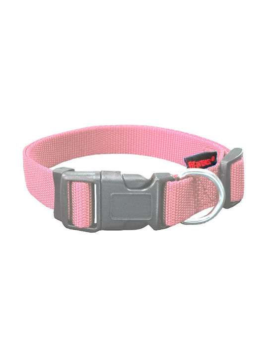 Pet Interest Plain Line Dog Collar In Pink Colour Small 15mm x 22 - 40cm