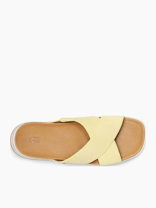 Emily Γυναικεία Σανδάλια Flatforms Banana