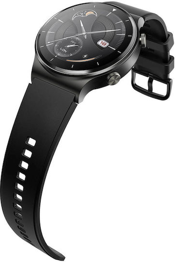 BlackView R7 Pro Aluminium 46mm Smartwatch με Παλμογράφο (Black)