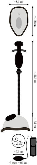 You2Toys Vibrating Vagina Sucker Αναρροφητής Vagin cu Vibrații Black 1buc