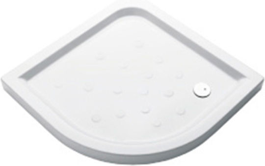 Sanitana Anabela Slim U-образна форма Порцеланов душ 80x80см Бял
