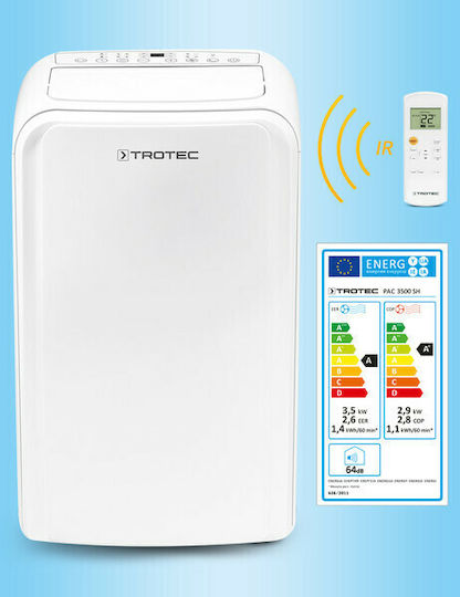 Trotec PAC 3500-SH Tragbare Klimaanlage 12000 BTU Kühlung/Heizung
