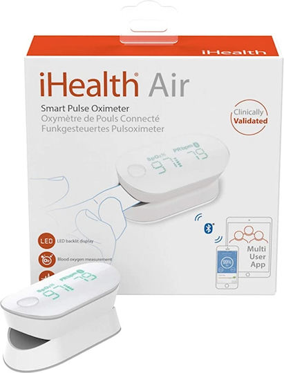 iHealth Air PO3 Παλμικό Οξύμετρο Δακτύλου με Bluetooth Λευκό