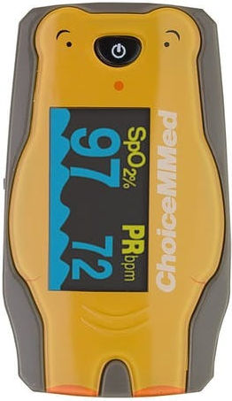 Choicemmed Fingertip Pulse Oximeter Kids Orange