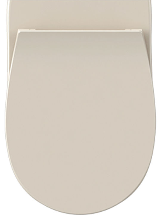 Bianco Ceramica Lenta Rimless Wall-Mounted Toilet that Includes Slim Soft Close Cover White Bianco Ceramica Lenta Rimless Wall-Mounted Toilet that Includes Slim Soft Close Cover White