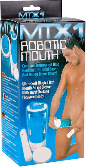 Seven Creations Mouth Masturbator Pompa Penis Albastru