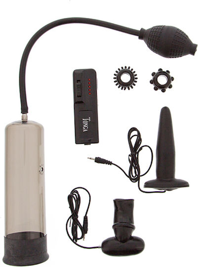 Seven Creations Male Mens Kit Multiple Sensation Пенис помпа с вибрация Черен