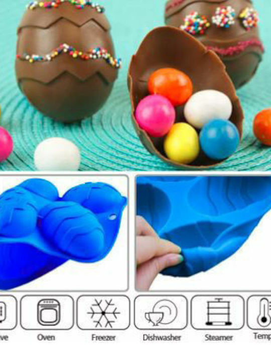 Sugar Love No Coating Silicone Chocolates 6 Cups Baking Pan 20.5x13x2.5cm