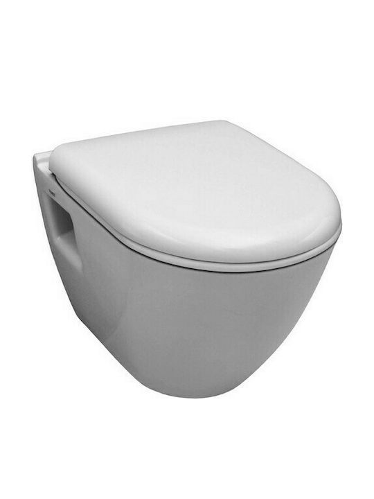 Serel Smart 48.5cm Toaletă montată pe perete Albă