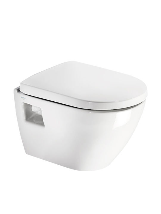 Serel Smart 48.5cm Монтирана на стена тоалетна Бяла