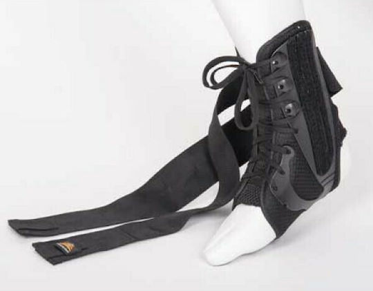 Medical Brace Airmesh Lace Επιστραγαλίδα Δεξιάς Πλευράς σε Μαύρο χρώμα