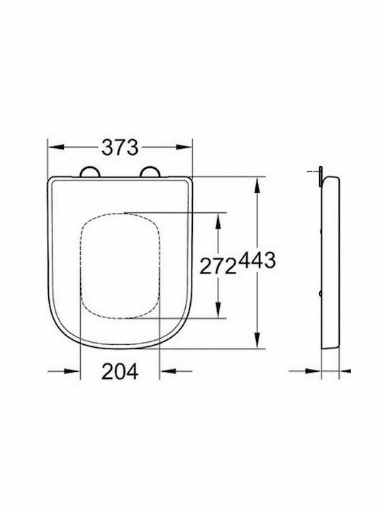 Grohe Euro Ceramic Wandhängende Toilette Randlos Weiße