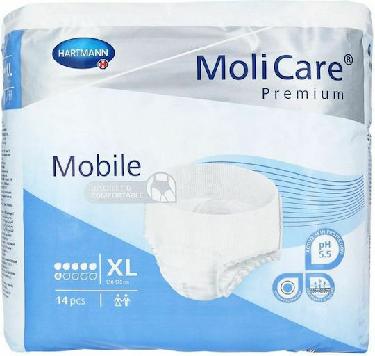 Hartmann MoliCare Mobile Пелени за инконтиненция 6 капки XLarge 14бр