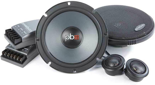 PowerBass Σετ Ηχεία Αυτοκινήτου Διαιρούμενα 6.5" με 75W RMS (2 Δρόμων)