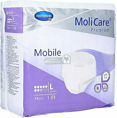 Hartmann MoliCare Premium Mobile Пелени за инконтиненция 8 Drops Голям 4x14бр