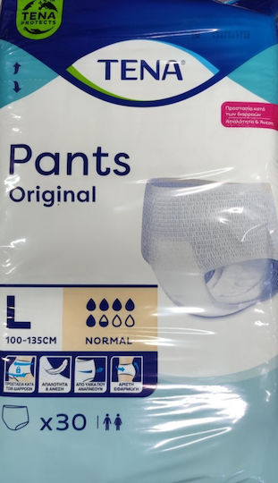 Tena Original Normal Πάνες Βρακάκι Ακράτειας Large 30τμχ