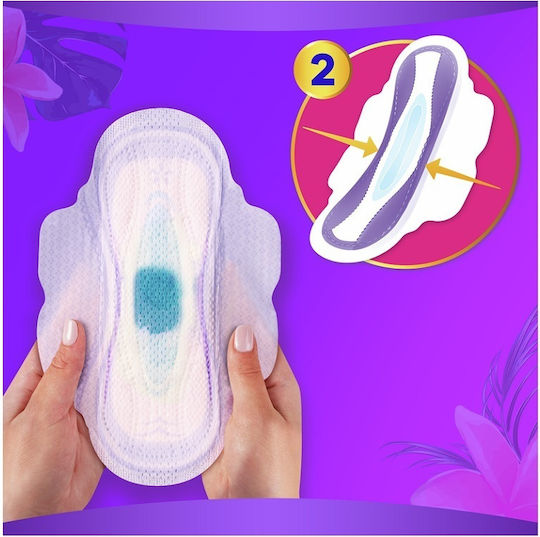 Always Platinum Ultra Super Absorbante cu aripi pentru Flux normal 5 picături Mărime 2 în Pachet dublu 2x7 buc