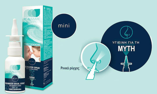 Real Mare Seawater Spray 2 in 1 2.3% Spray Nazal cu Apă de Mare 30ml