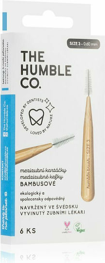 The Humble Co. Bamboo Periuțe Interdentare 0.6mm Albastru 6buc