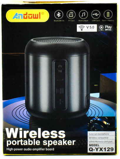 Andowl Q-YX129 Boxă Bluetooth 3W cu Radio Negru