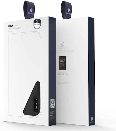 Dux Ducis Hivo Brieftasche Leder Schwarz (Galaxy S22+ 5G)