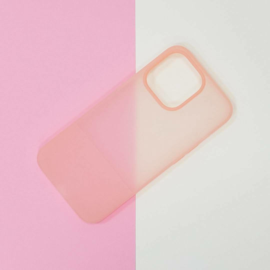 Kingxbar Plain Umschlag Rückseite Silikon Rosa (iPhone 13 Pro Max)