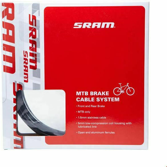Sram Δ0-000-306 Συρματόσχοινο Φρένων Ποδηλάτου 50m Καλώδιο Φρένων ROC 50m, 5mm