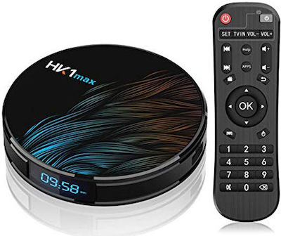 Cutie TV HK1 MAX 4K UHD cu WiFi USB 2.0 4GB RAM și 32GB Spațiu de stocare cu Sistem de operare Android 9.0