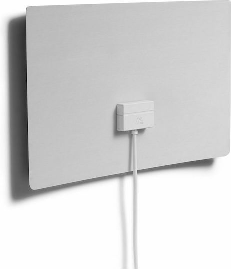 One For All Ultra Thin Indoor TV Antenna SV9440-5G Indoor TV Antenna (Does not Require Power Supply) Silver