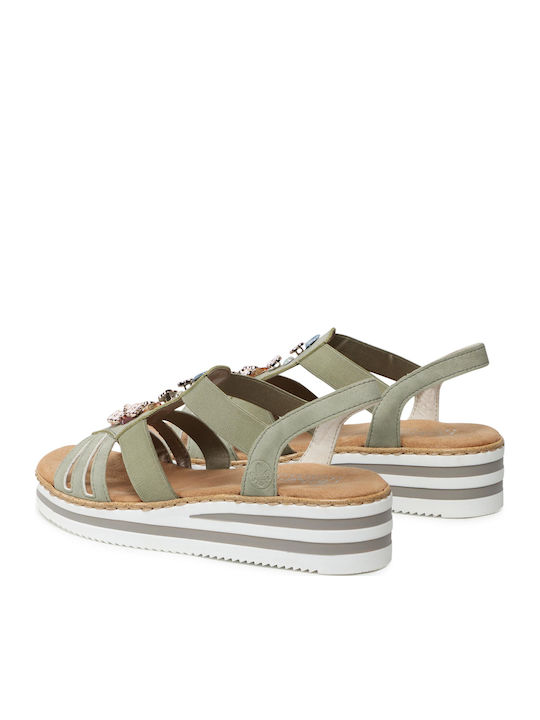 Sandale Casual Damă Anatomic Verde