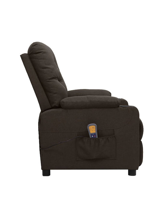 Relaxsessel Friseurwaschbecken mit Fußhocker Braun 78.5x93x96.5cm