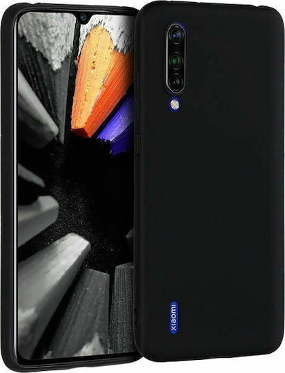Soft Back Cover Silicone Black (Xiaomi Mi 9 Lite)