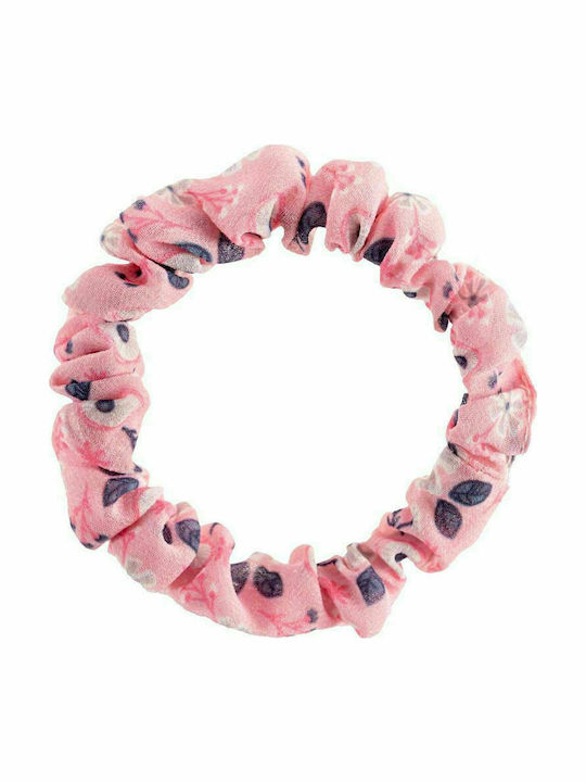 Stephen Joseph Pink & Gray Floral Σετ Παιδικά Λαστιχάκια Scrunchies 4τμχ