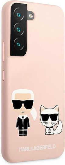 Karl Lagerfeld Karl & Choupette Back Cover Plastic Roz (Galaxy S22+ 5G - Galaxy S22+ 5G)