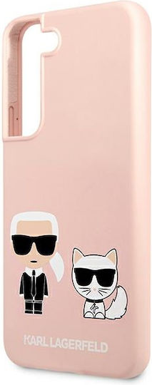 Karl Lagerfeld Karl & Choupette Back Cover Plastic Roz (Galaxy S22+ 5G - Galaxy S22+ 5G)