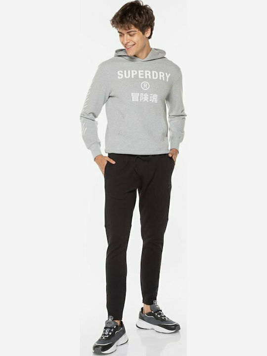 Code Tech Sweatpants with Elastic Black