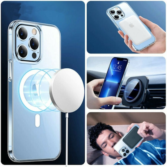 Tech-Protect Magmat Umschlag Rückseite Silikon / Kunststoff 2mm Transparent (iPhone 13 Pro Max)