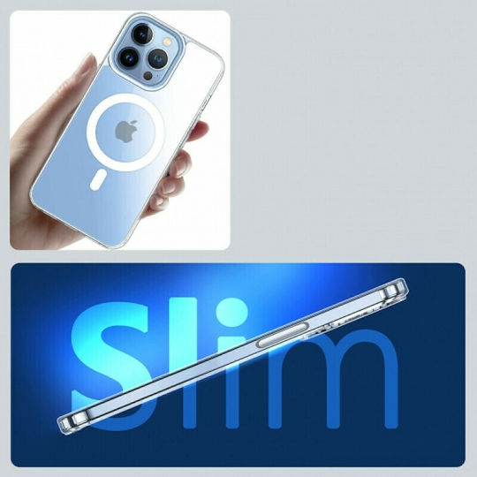 Tech-Protect Magmat Umschlag Rückseite Silikon / Kunststoff 2mm Transparent (iPhone 13 Pro Max)