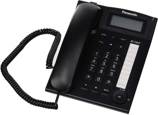 Panasonic KX-TS880 Ενσύρματο Τηλέφωνο Γραφείου Μαύρο KX-TS880EXB