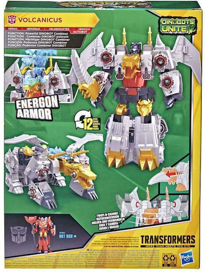 Action-Figur Bumblebee Cyberverse Adventures Dinobots Unite Ultimate Volcanicus Transformatoren für 6+ Jahre Jahre