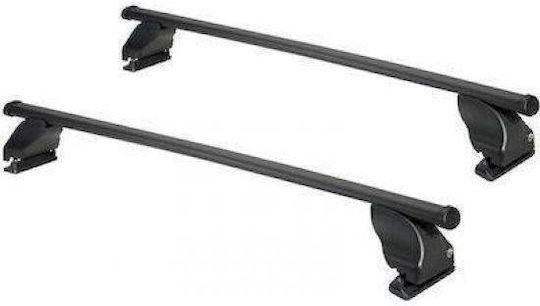 Car Roof Bars Metallic Cube Cam 130cm for Nissan Note 5D 5D 2006-2013 Set with Roof Rack Legs Black