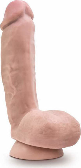 Blush X5 Dildo realist cu Testicule și Ventuză Vanilie 22cm