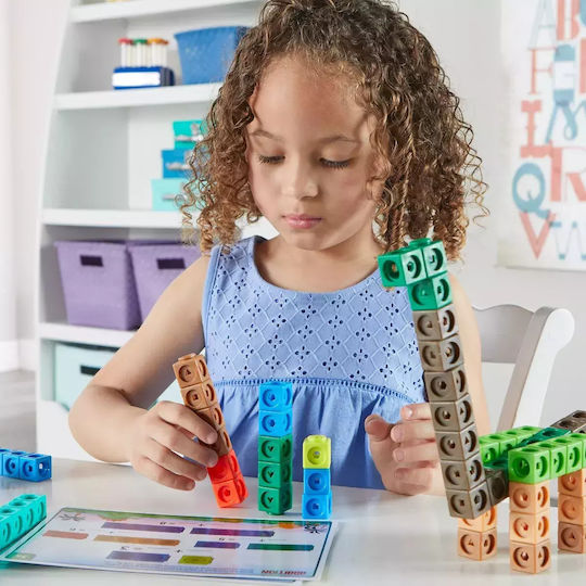 Learning Resources MathLink Cubes Early Maths Dino Time STEM Εκπαιδευτικό Παιχνίδι Γνώσεων για 5+ Ετών