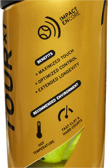 Head Tour XT Tournament Tennis Balls 4pcs