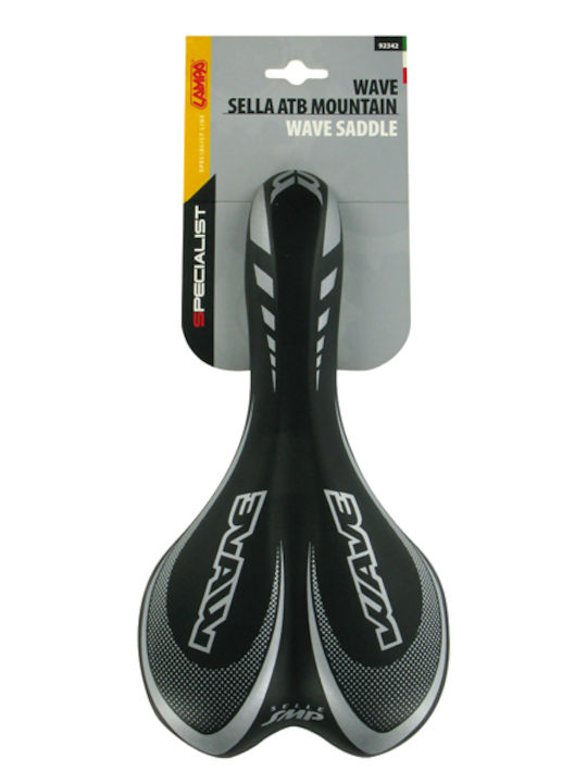 Lampa Wave Black Bicycle Saddle MTB