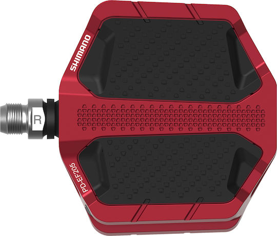 Shimano PD-EF205 EPDEF205R Flat Bicycle Pedals Red