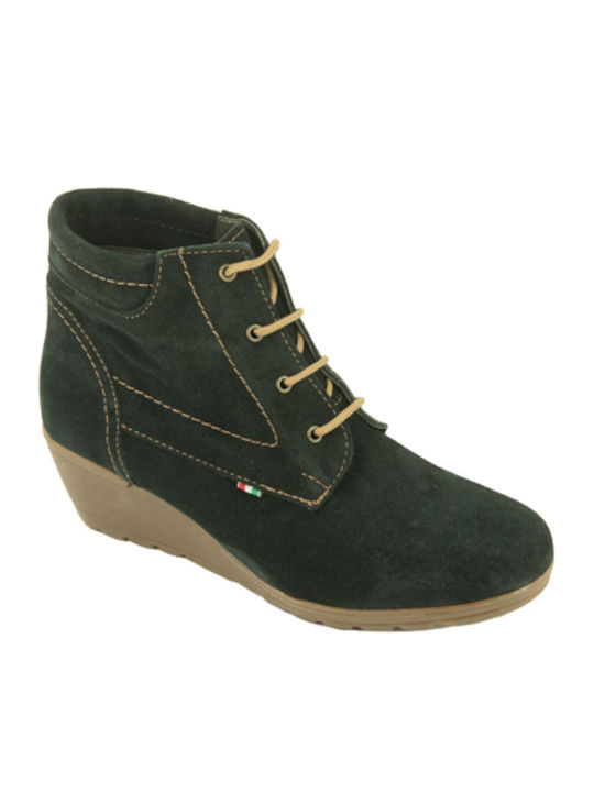 Wildleder Stiefeletten Damen Schwarz