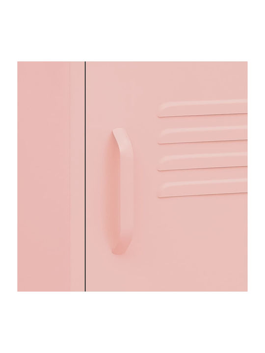 Nachttisch Metall Rosa 35x35x51cm
